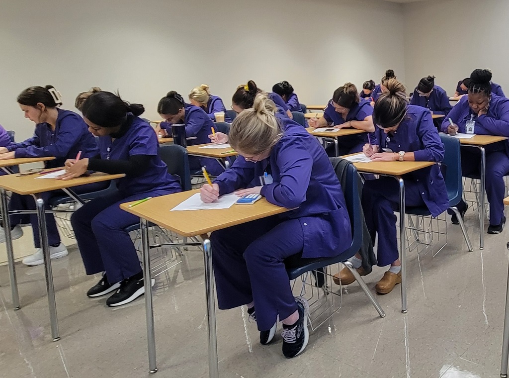 Nursing Students Taking Exam