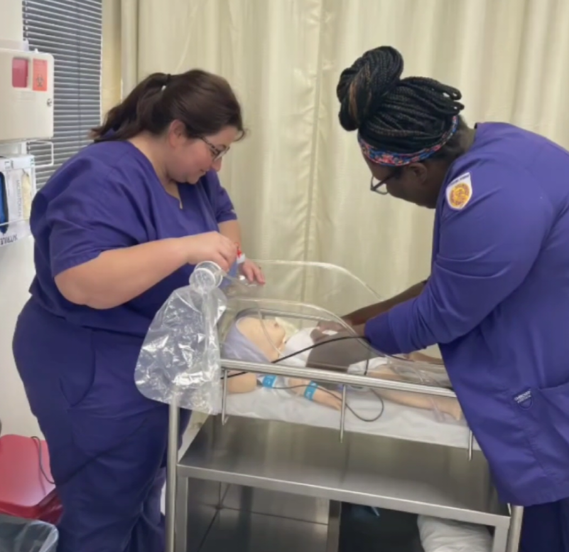 Nursing Students with Baby