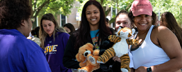 Students Standing on Campus