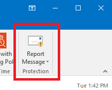Report Message Outlook Client
