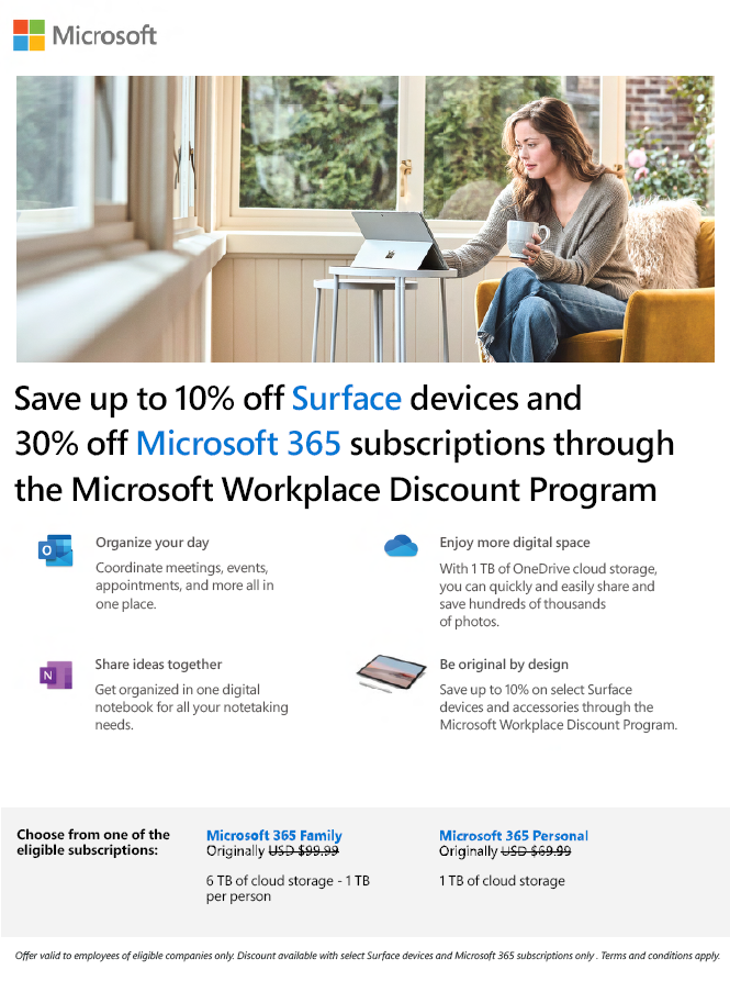 Microsoft Employee Discount Program Summary