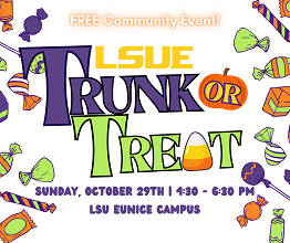 LSU Eunice Set to Host “Trunk or Treat”